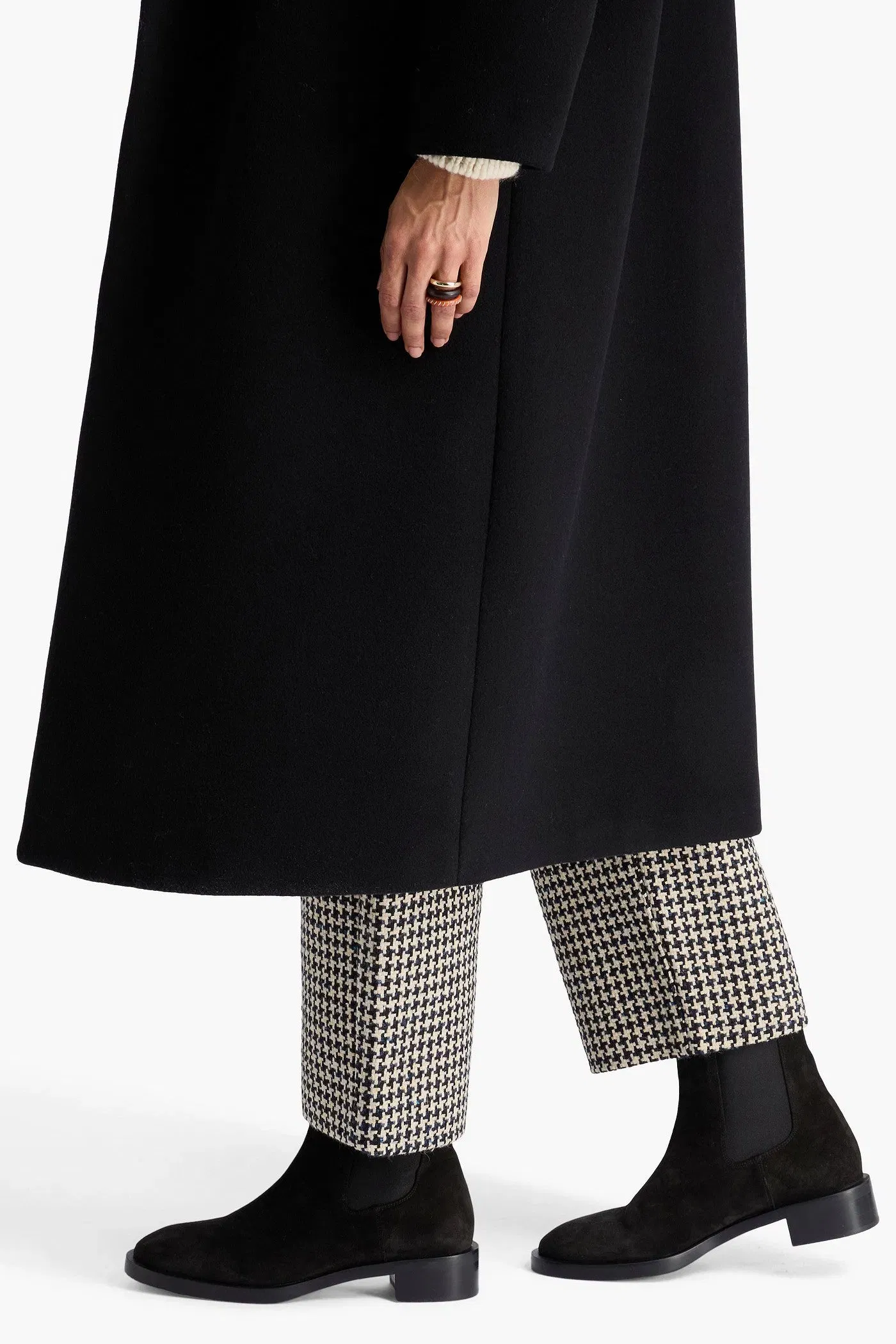 Stuart Weitzman Lenora Suede Chelsea Boots Black Women's
