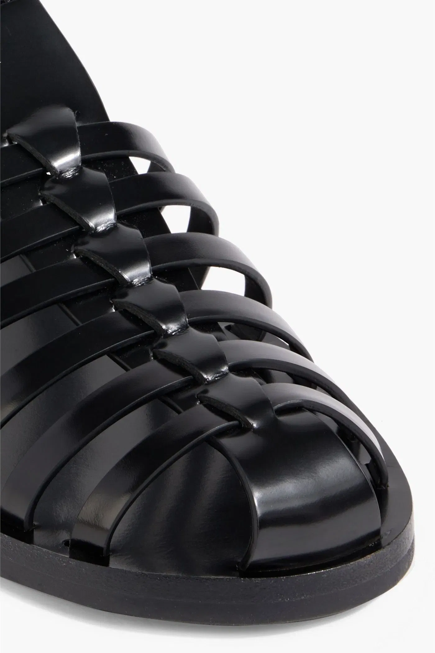 Bally Steva Leather Sandals Black Women's