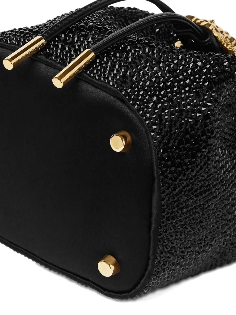 La Medusa crystal-embellished mini bucket bag
