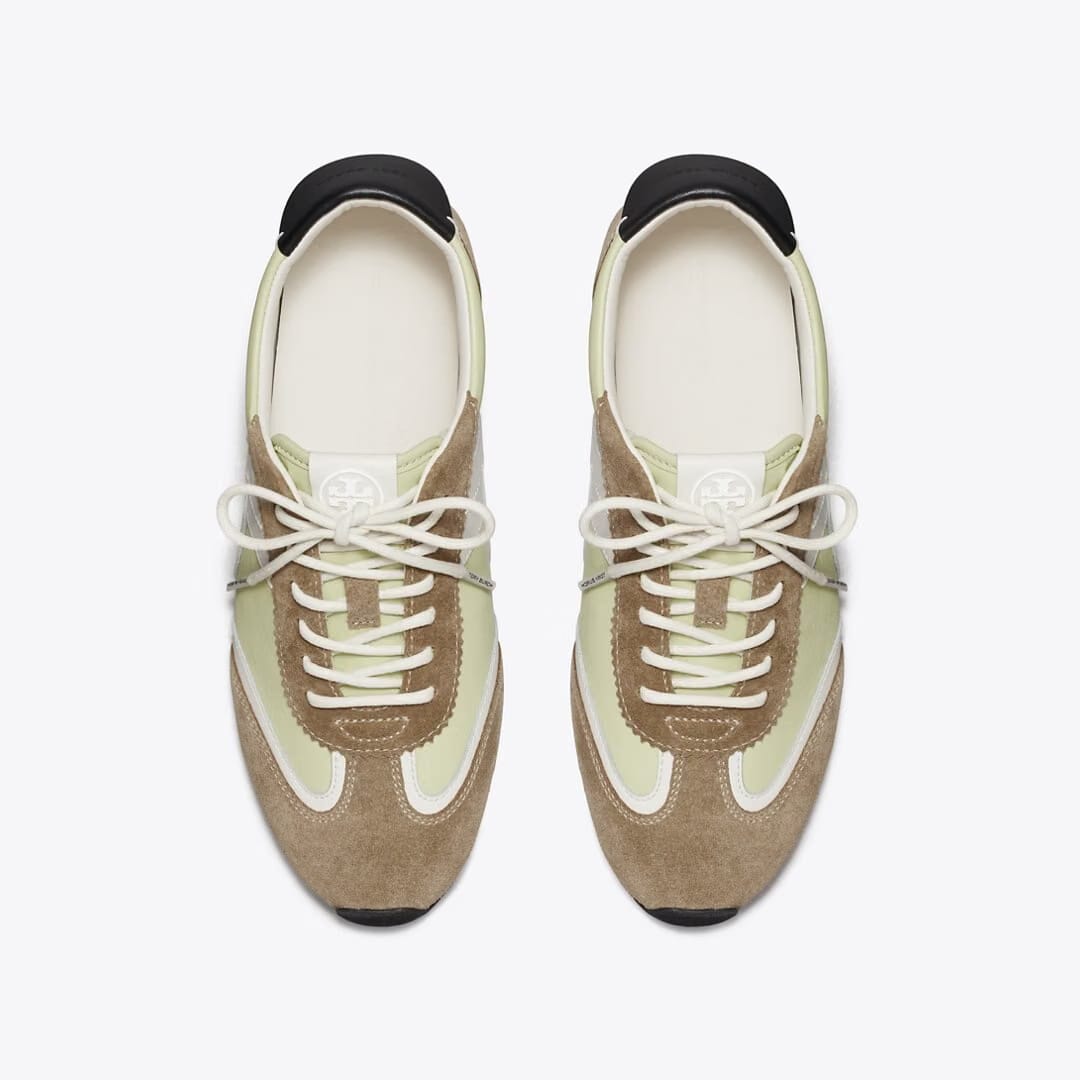Tory Burch Hank Field Sneaker GREEN / CREAM / BROWN