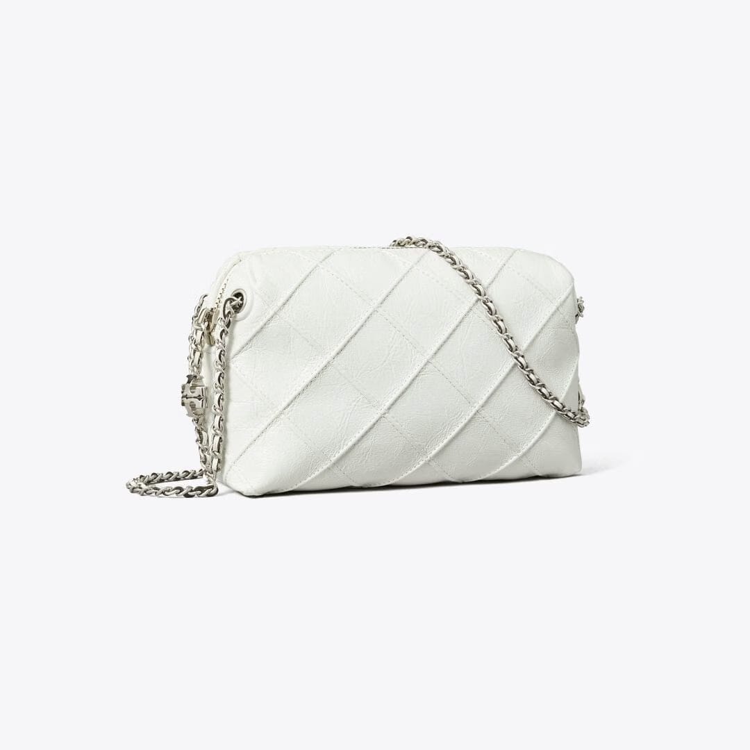 Tory Burch Fleming Soft Distressed Crossbody Bag Blanc