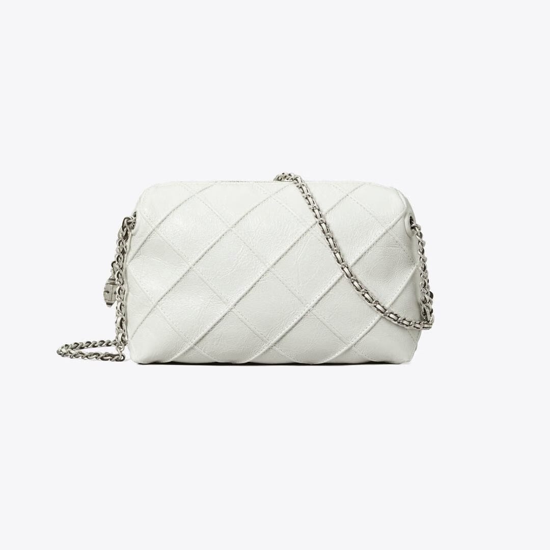 Tory Burch Fleming Soft Distressed Crossbody Bag Blanc