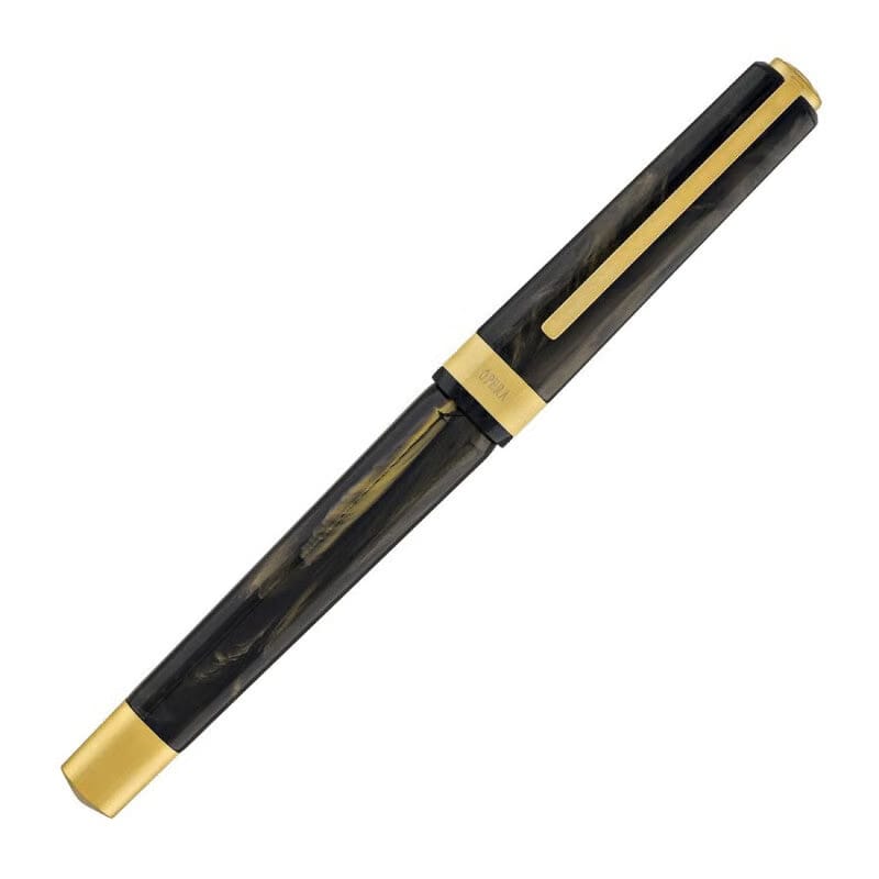 Visconti Black Opera Gold Fountain Pen Fine Nib Kp42-03-Fpf