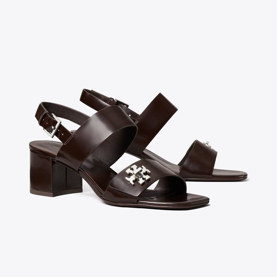Tory Burch Turnlock Heeled Sandal COCOA