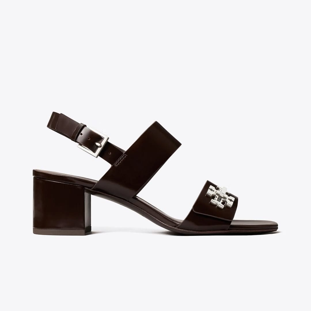 Tory Burch Turnlock Heeled Sandal COCOA