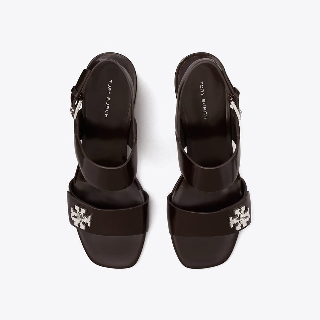 Tory Burch Turnlock Heeled Sandal COCOA