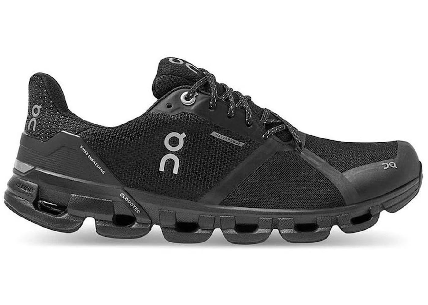On Running Cloudflyer Waterproof Black Lunar Womens