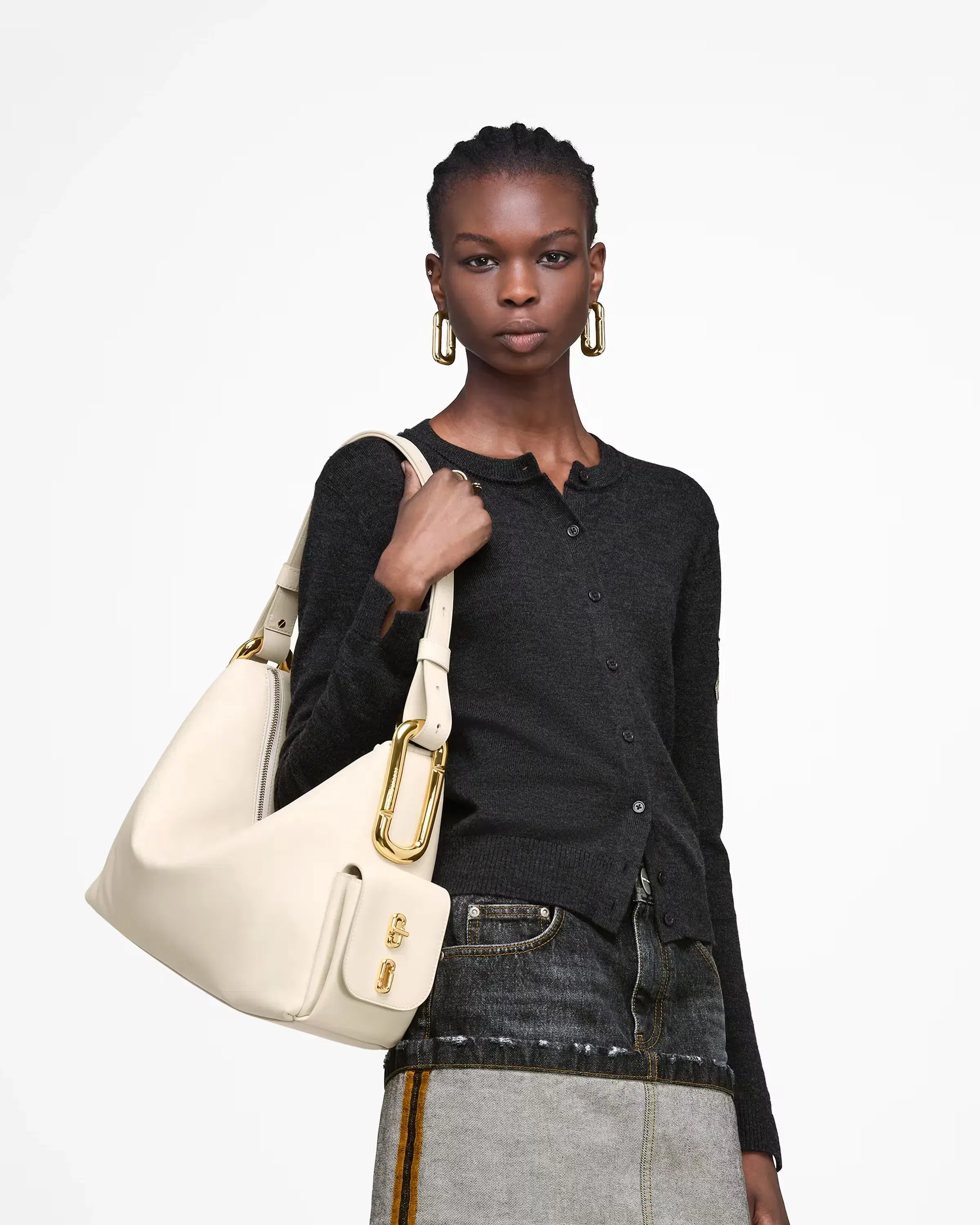 Marc Jacobs Scene Large Shoulder Bag Cloud White