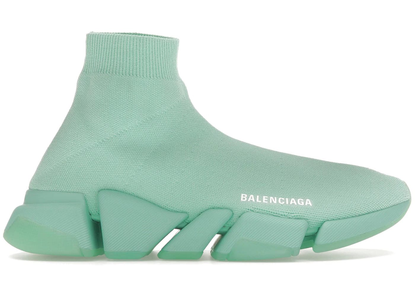 Balenciaga Wmns Speed 2.0 Sneaker 'Transparent Sole - Green'