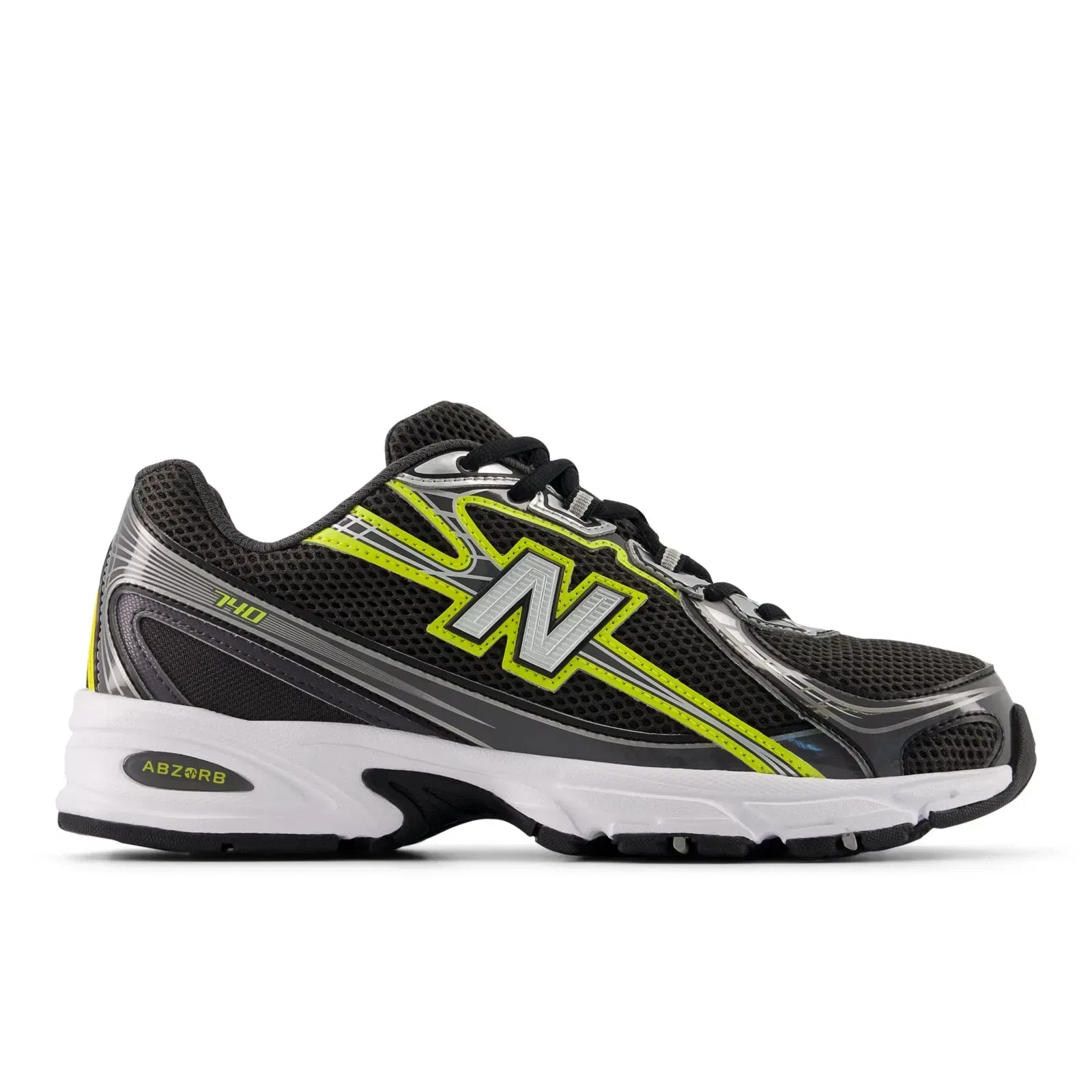 New Balance 740 Black With Punch Yellow Black With Punch Yellow