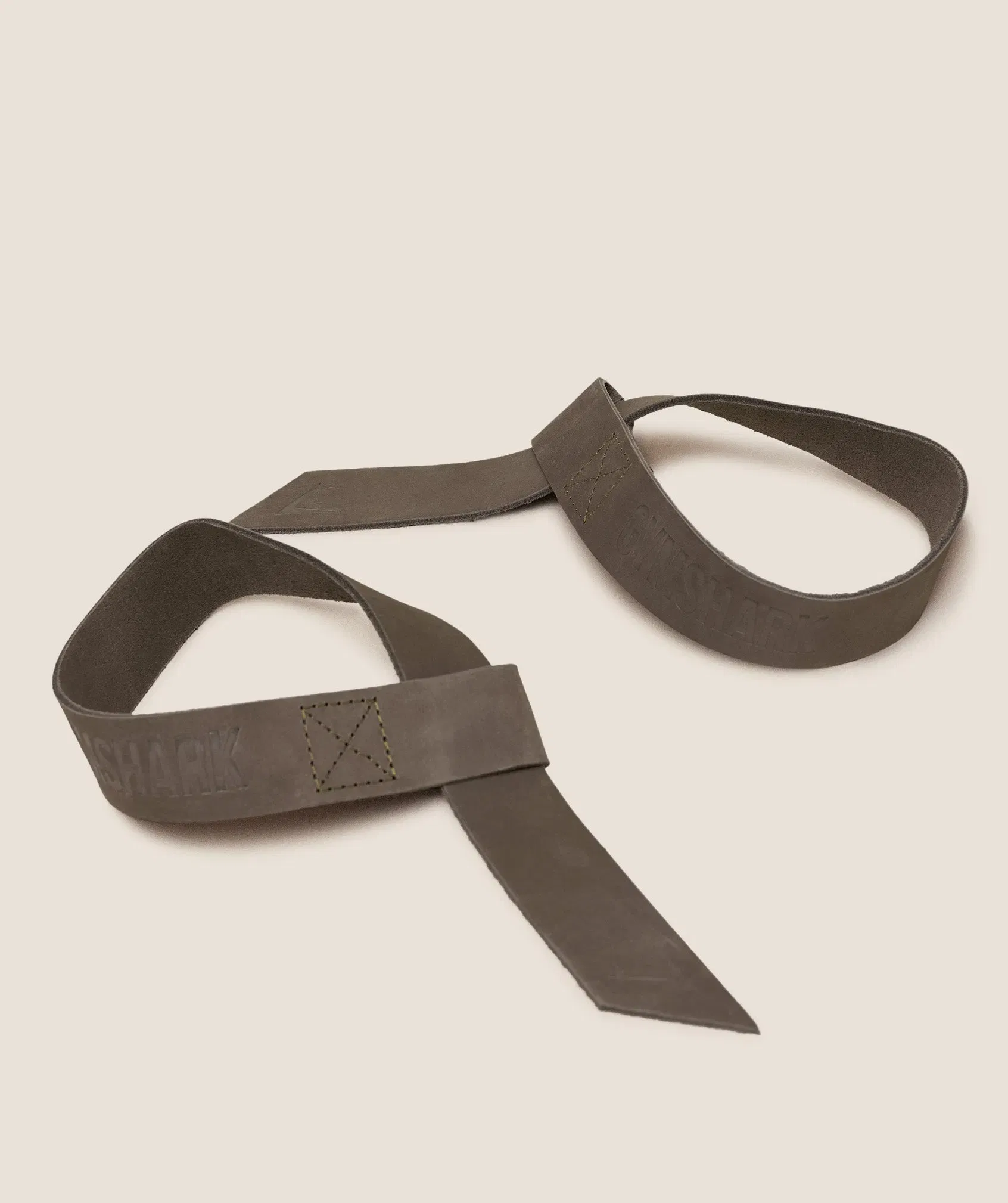 Women's Gymshark Leather Lifting Straps Spiced Brown
