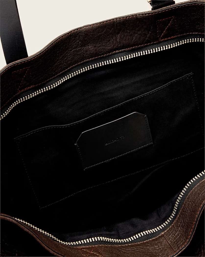 AllSaints Haven Leather Tote Bag Women's Bitter Brown Women's