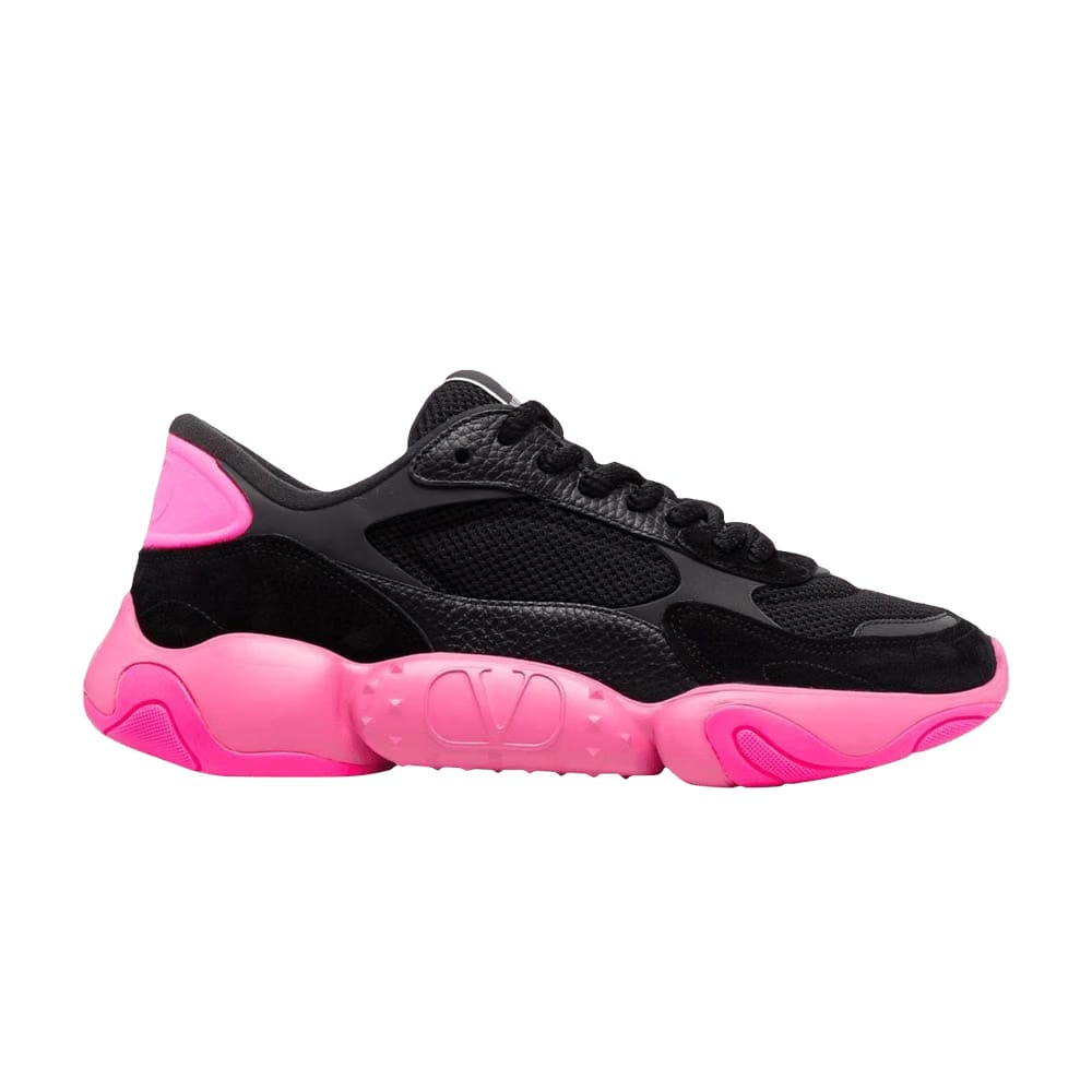 Valentino Bubbleback Sneaker Black Pink
