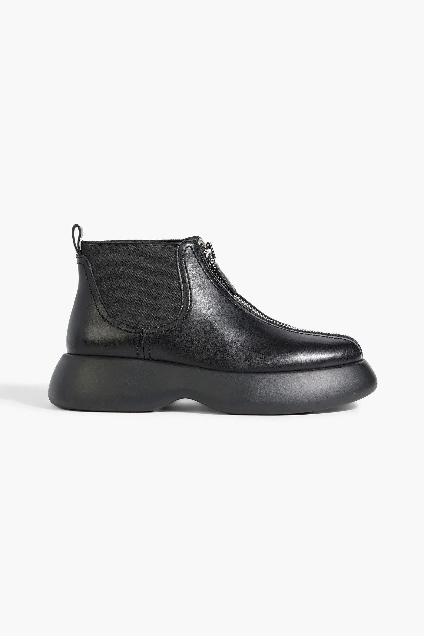 3.1 Phillip Lim Mercer Leather Platform Ankle Boots Black Women's