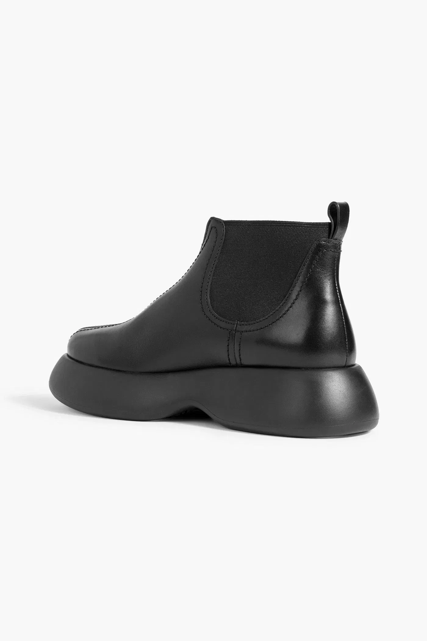 3.1 Phillip Lim Mercer Leather Platform Ankle Boots Black Women's