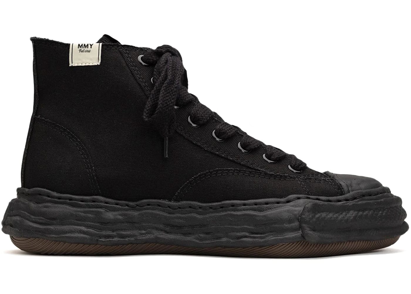 Maison Mihara Yasuhiro Peterson 23 Og Sole Canvas High Triple Black