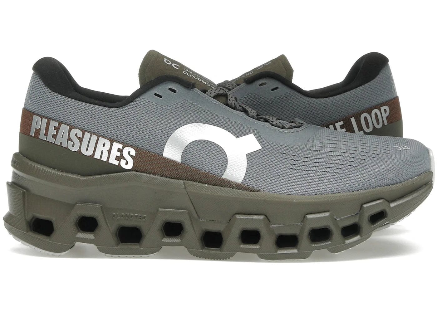 On Running Cloudmonster 2 Pls-Tl Pleasures Mist Olive Womens