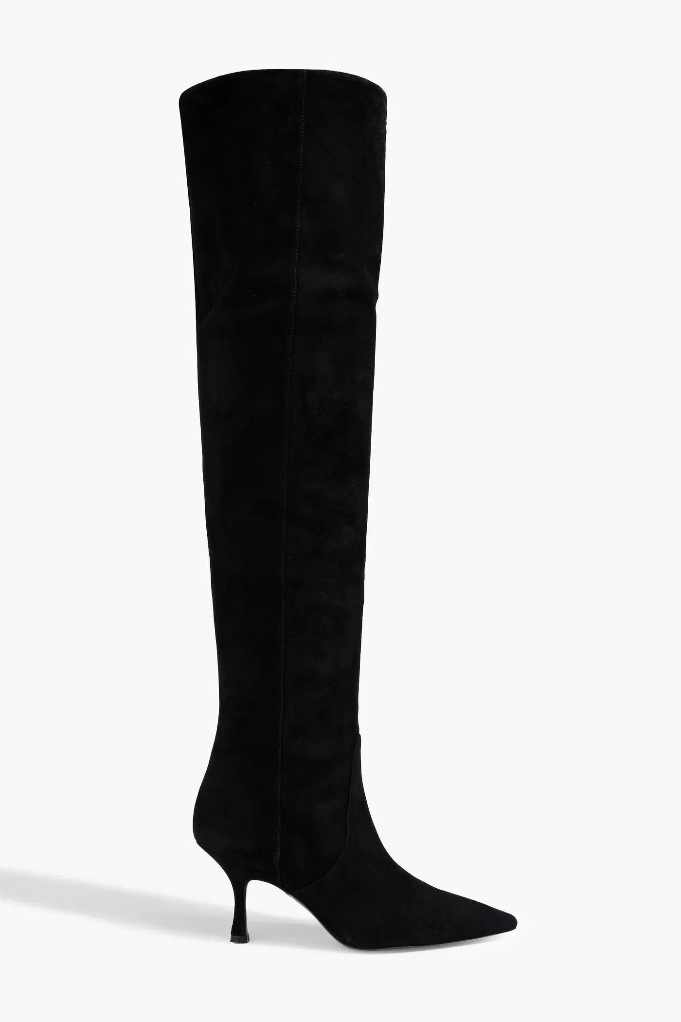 Stuart Weitzman Naomi 75 Suede Over-The-Knee Boots Black Women's