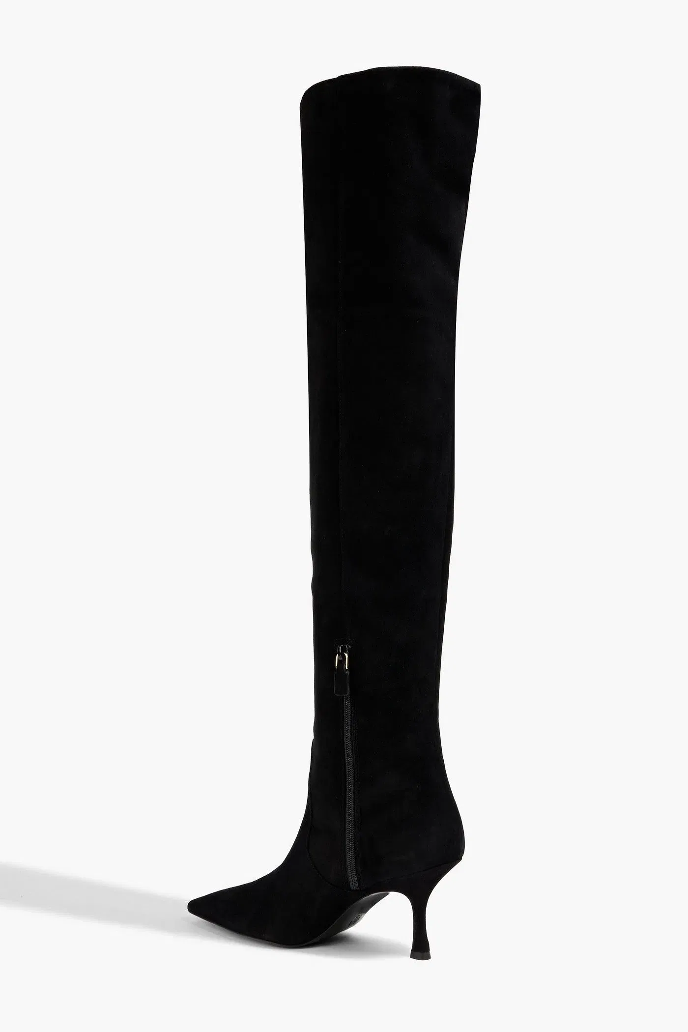 Stuart Weitzman Naomi 75 Suede Over-The-Knee Boots Black Women's