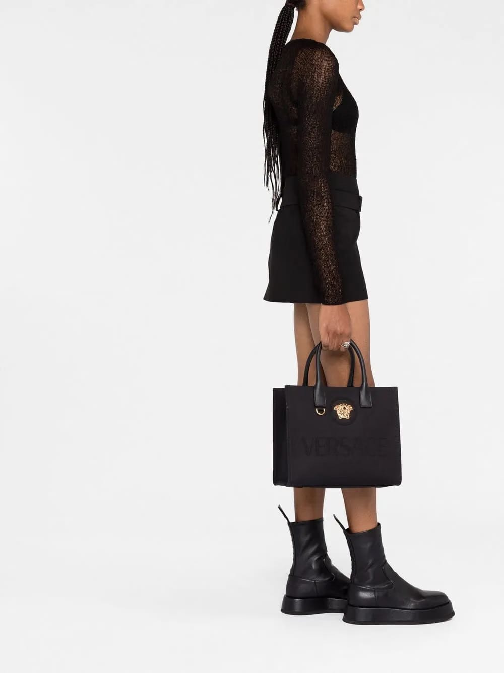 small La Medusa canvas tote bag