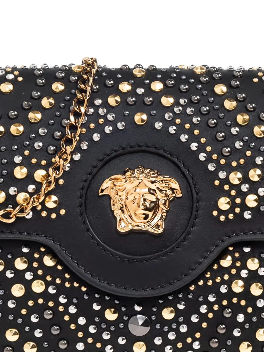 studded clutch bag