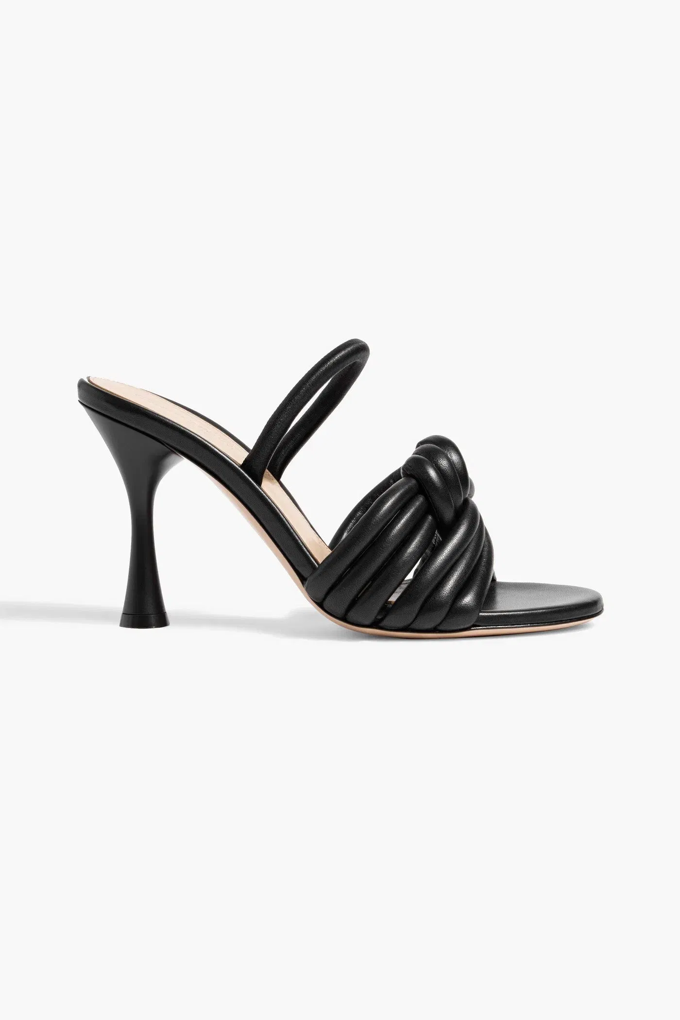 Gianvito Rossi Ottavia Twisted Leather Mules Black Women's