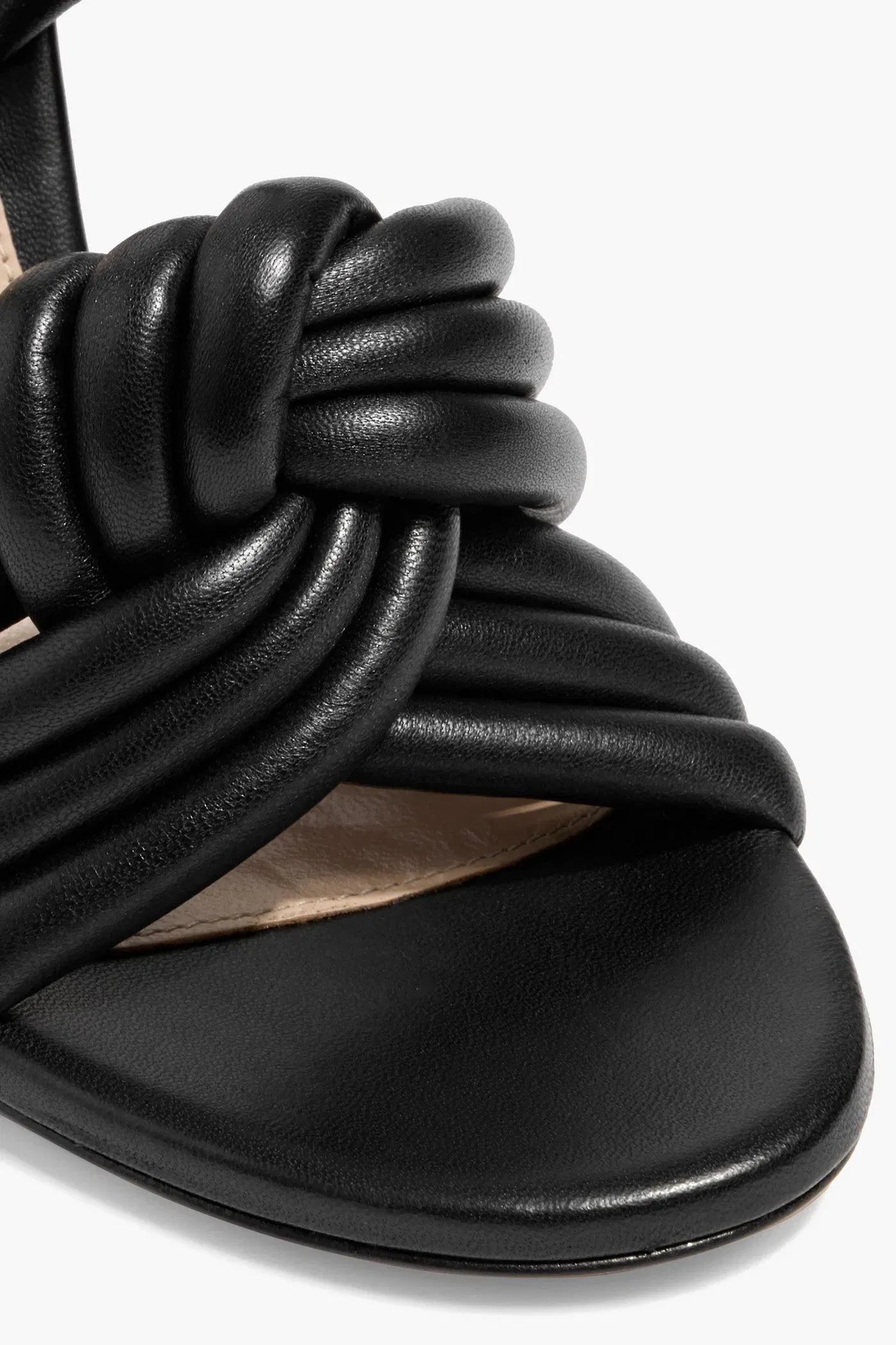 Gianvito Rossi Ottavia Twisted Leather Mules Black Women's