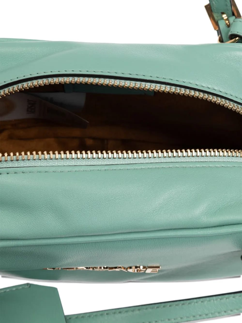 Versace Tag leather mini shoulder bag