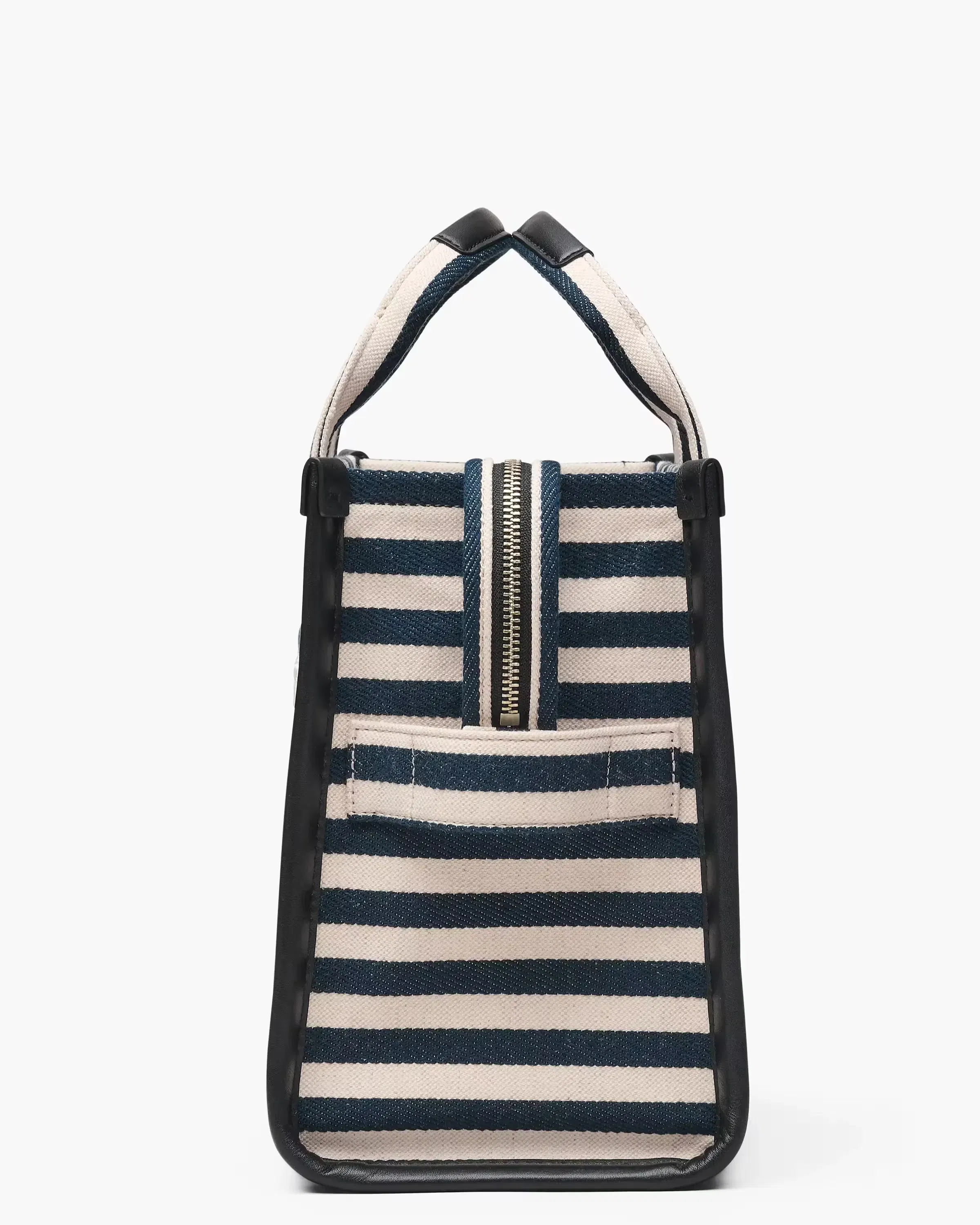 Marc Jacobs The Stripe Canvas Medium Tote Bag Blue Sea Multi