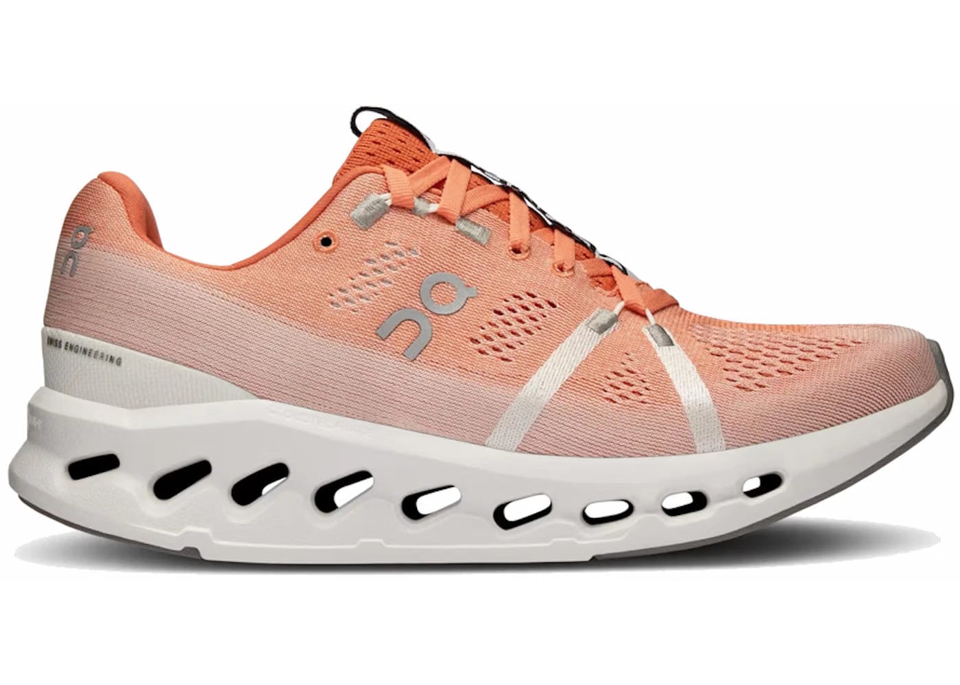 On Running Cloudsurfer Flame White Womens