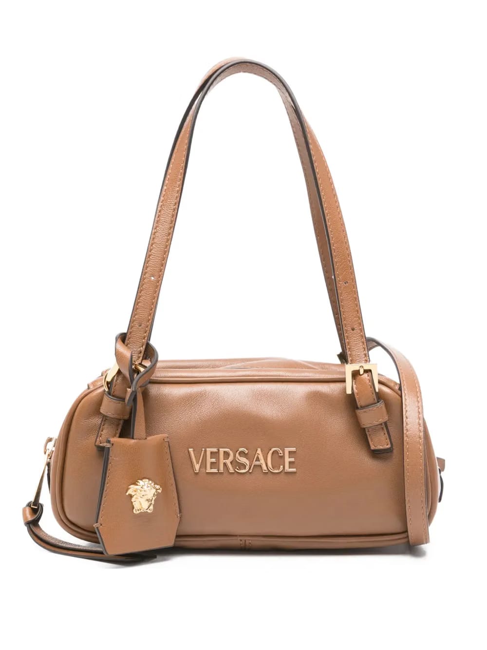 logo-plaque top-handle bag