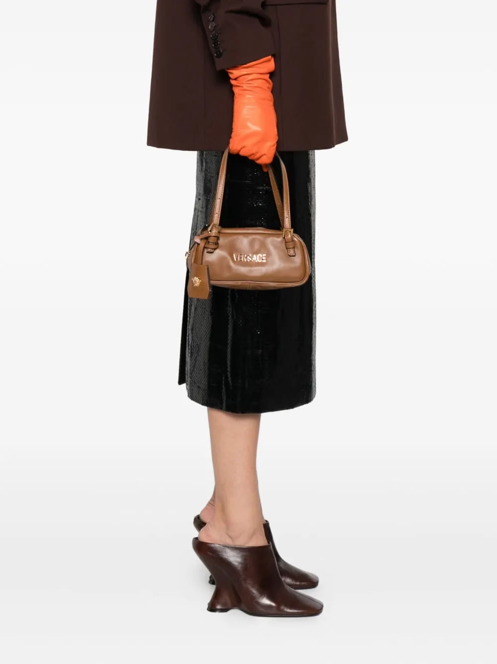 logo-plaque top-handle bag