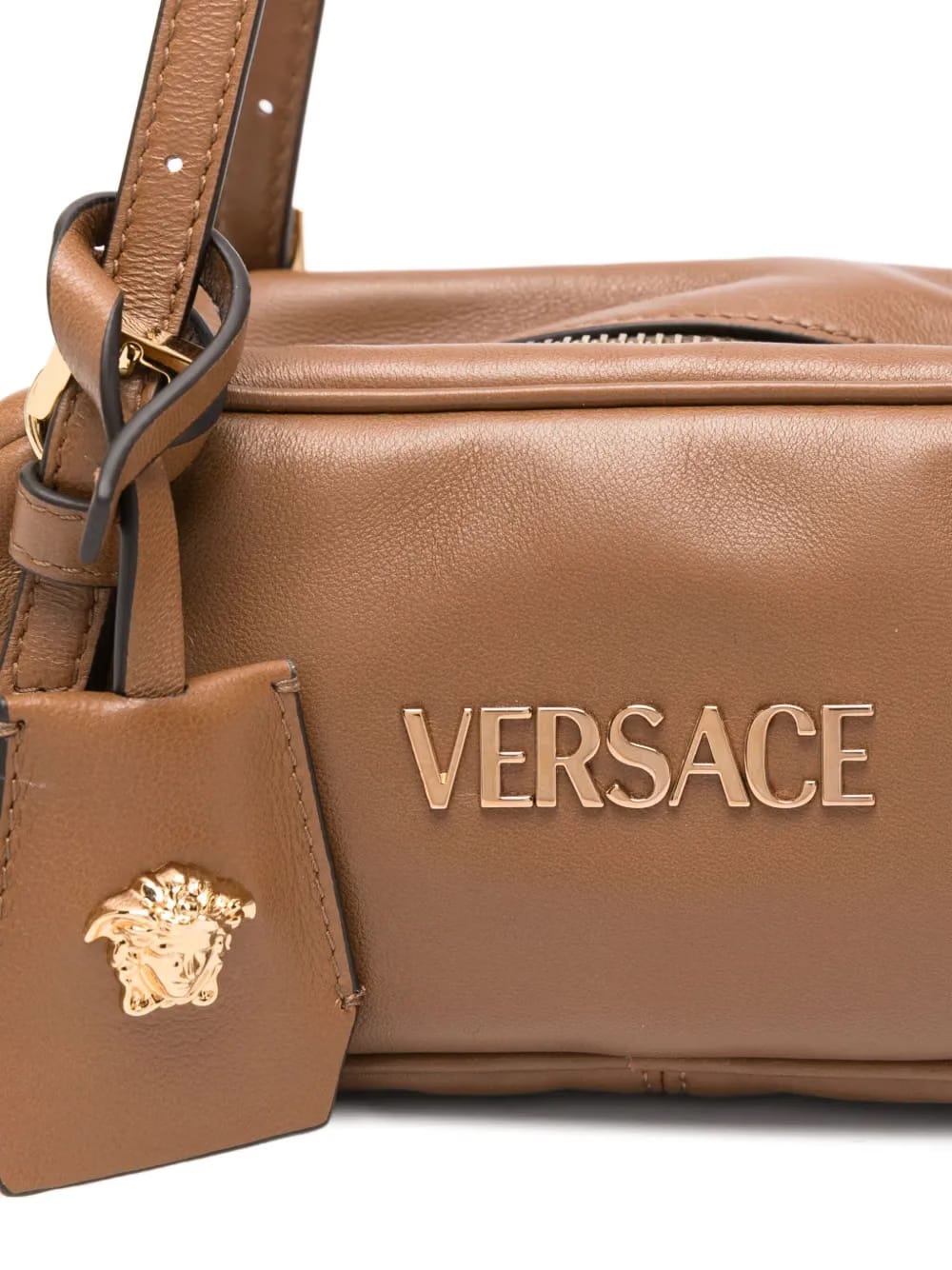 logo-plaque top-handle bag