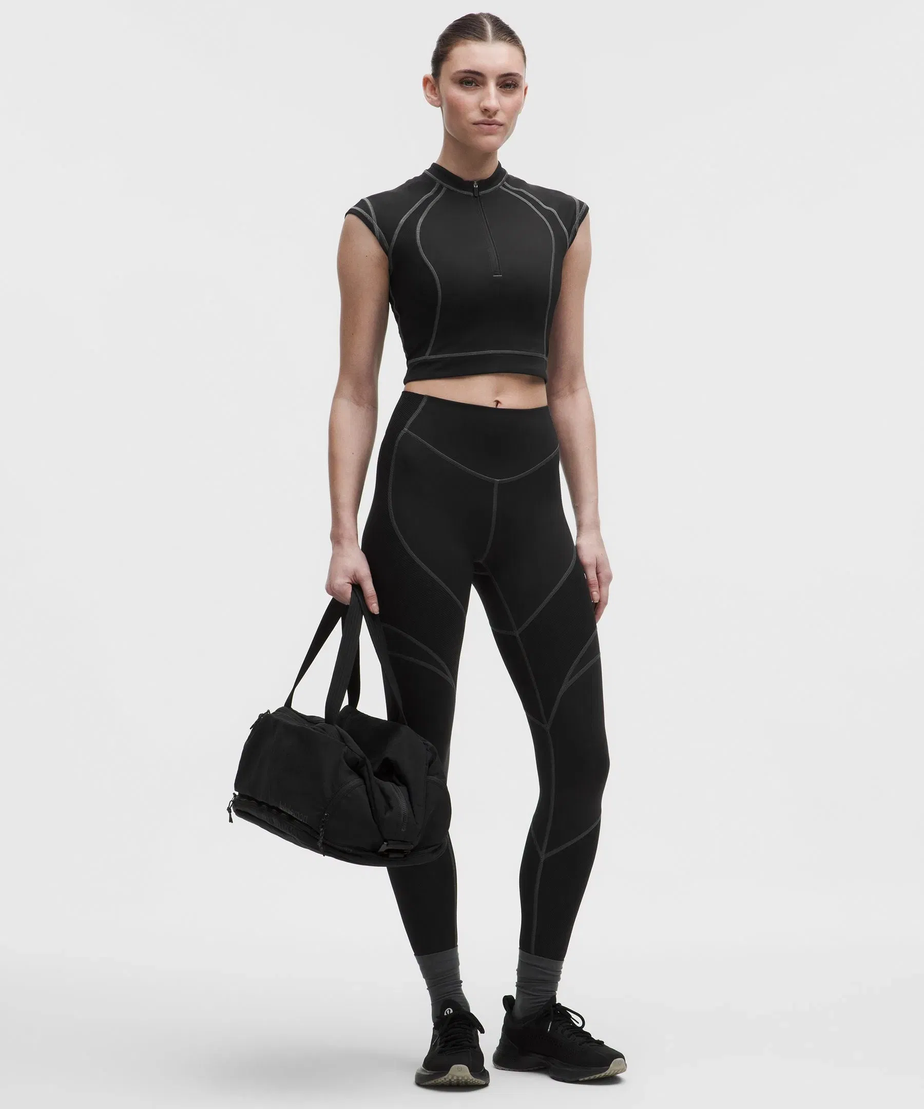 Lululemon Women's Everlux Panelled Short-Sleeve Shirt