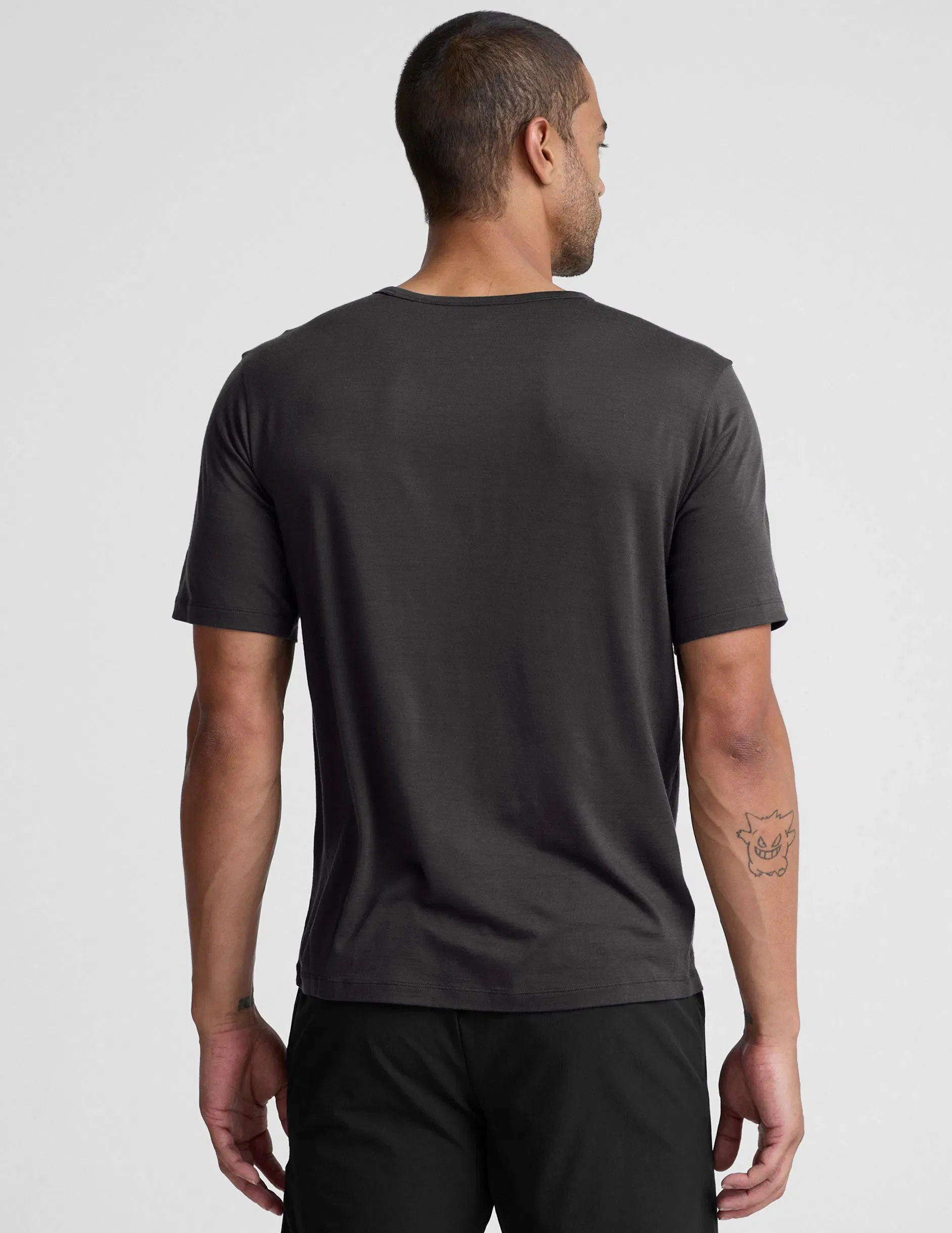 Beyond Yoga Merino Wool Mens Short Sleeve Crew