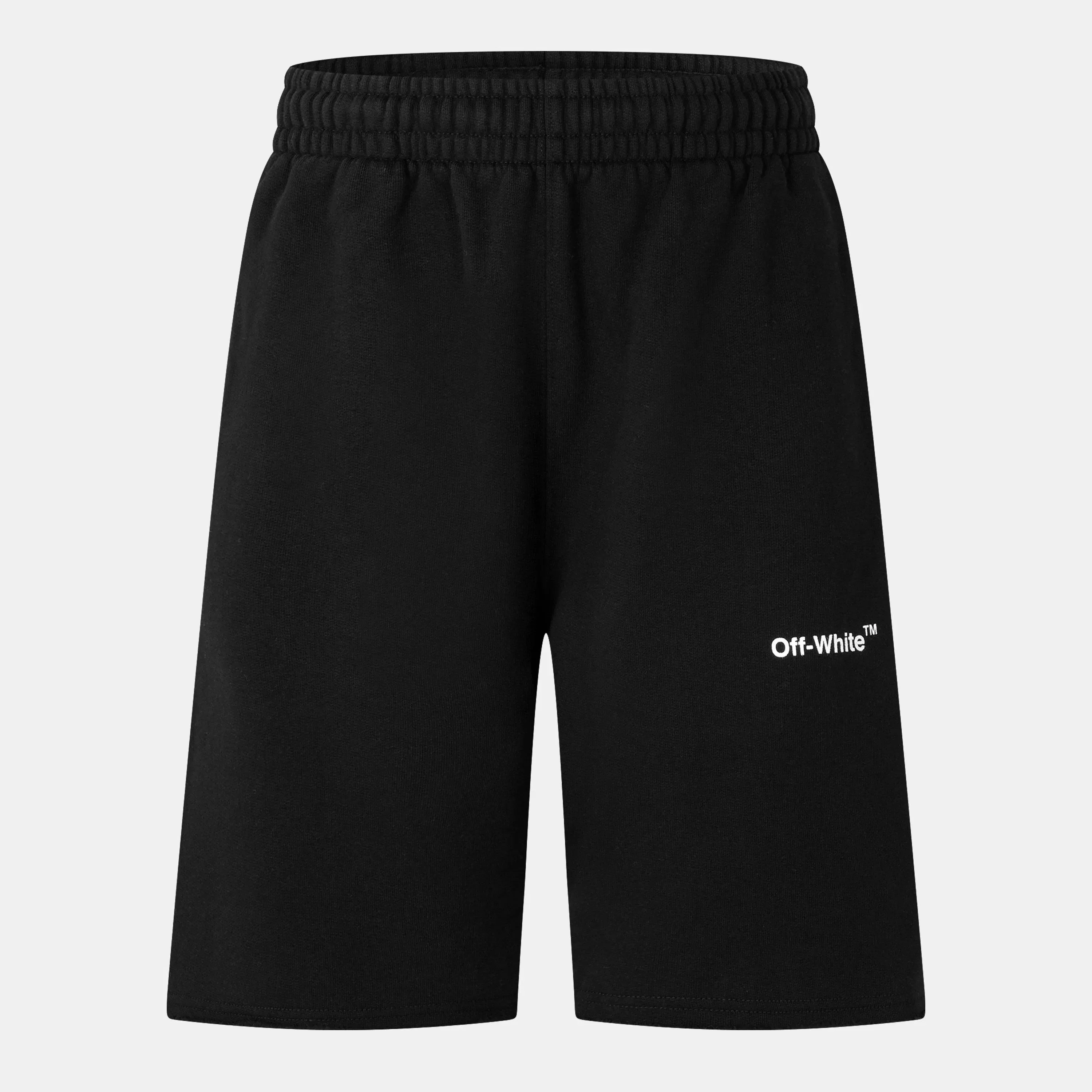 Diag Cotton Arrow Motif Fleece Jogger Shorts