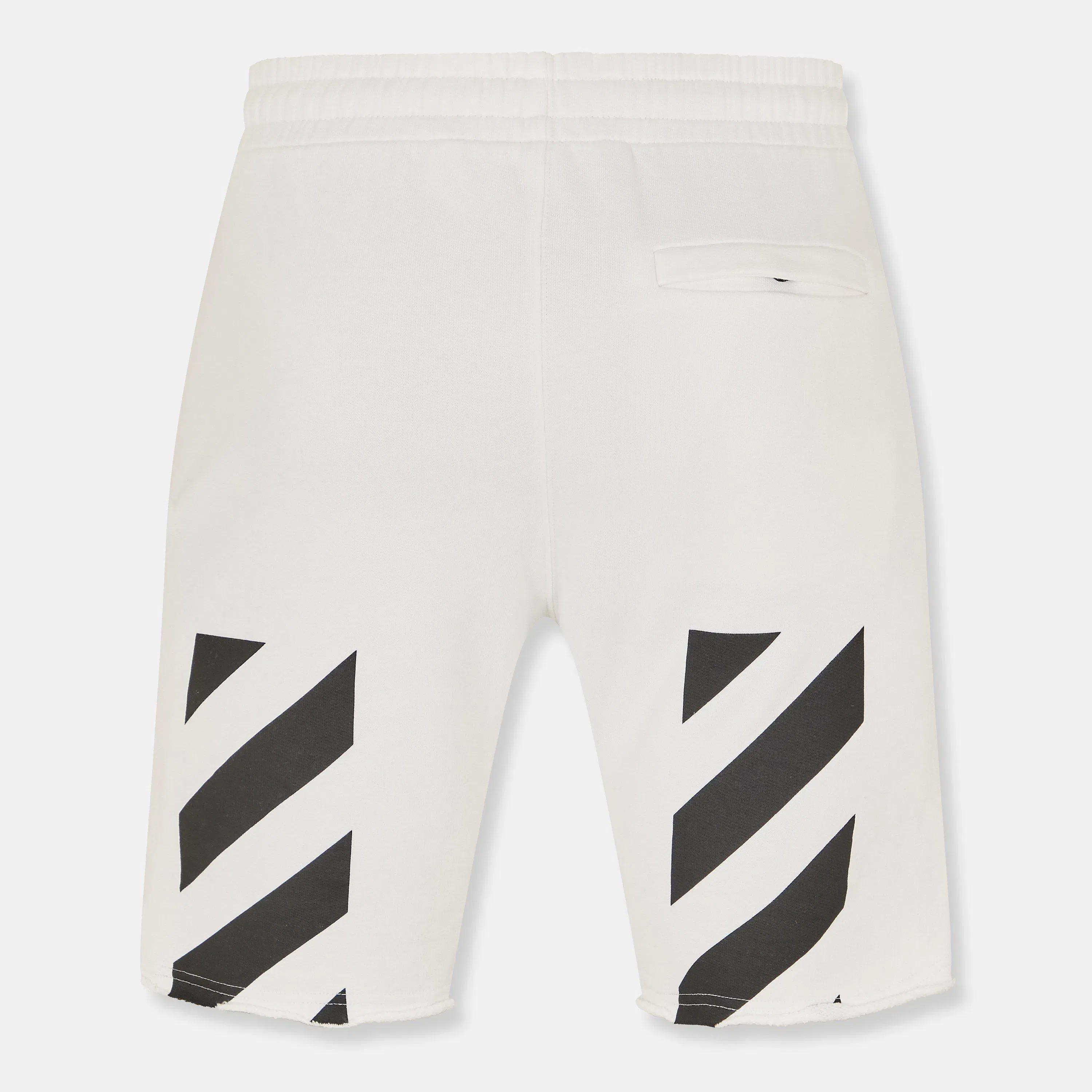 Diag Cotton Arrow Motif Fleece Jogger Shorts