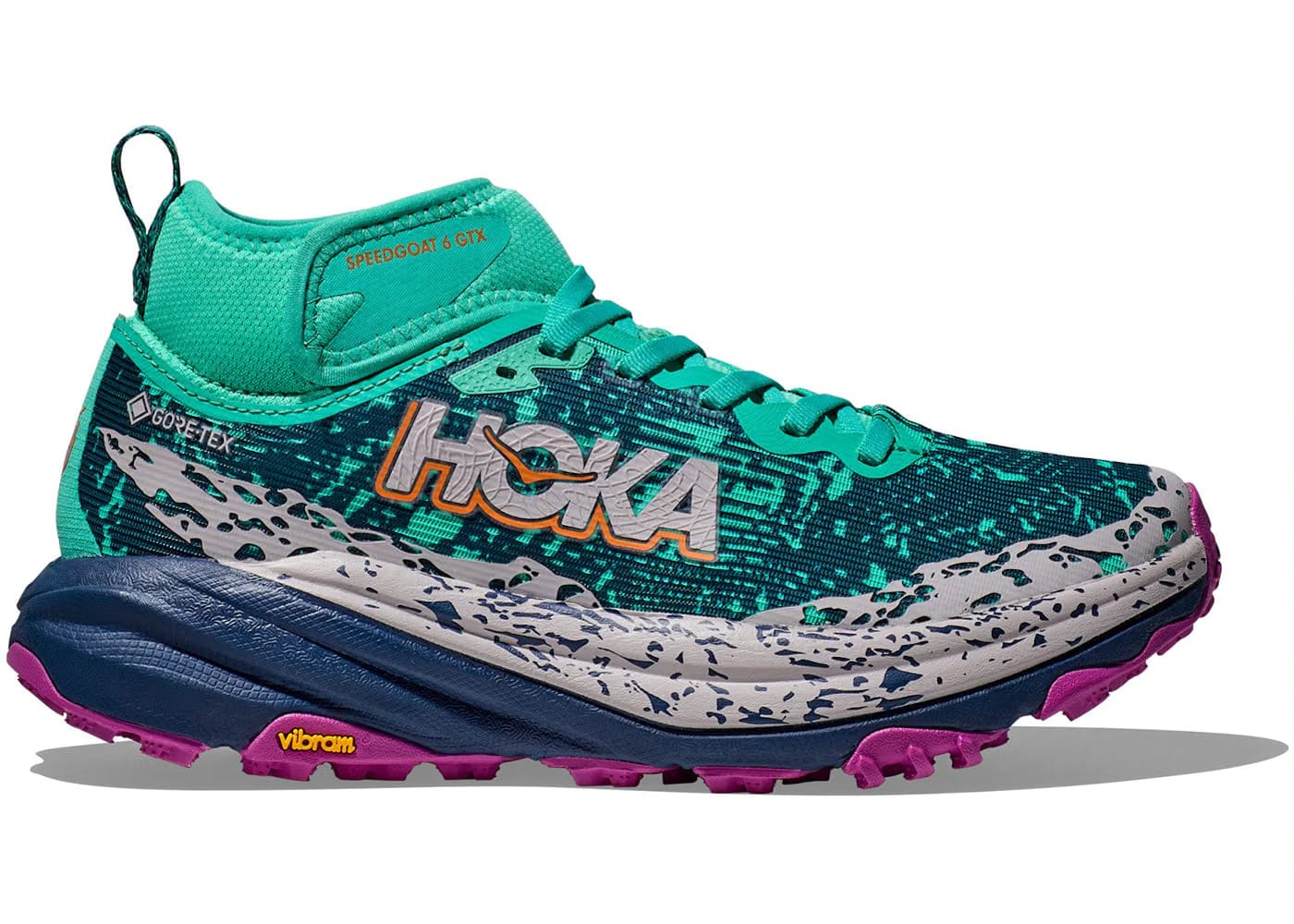 Hoka One One Speedgoat 6 Mid Gore-Tex Electric Aqua Midnight Womens