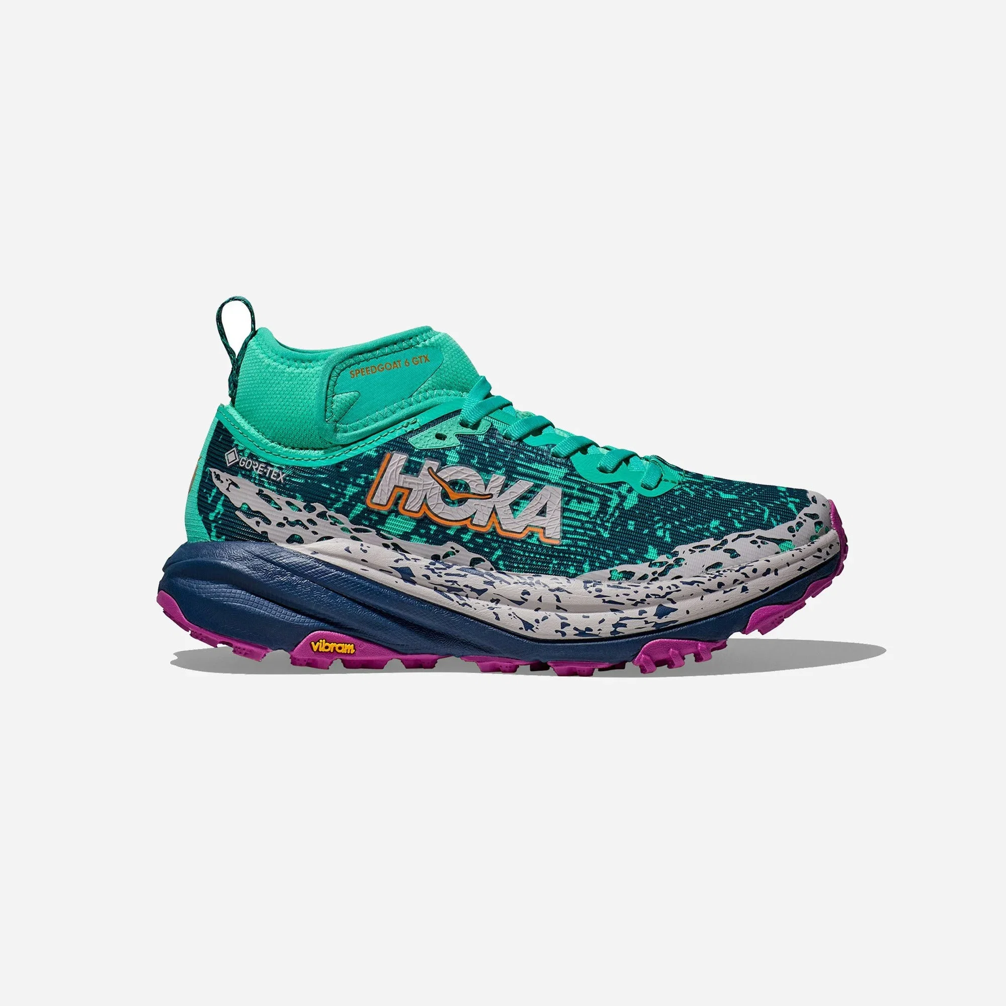 Hoka One One Speedgoat 6 Mid Gore-Tex Electric Aqua Midnight Womens