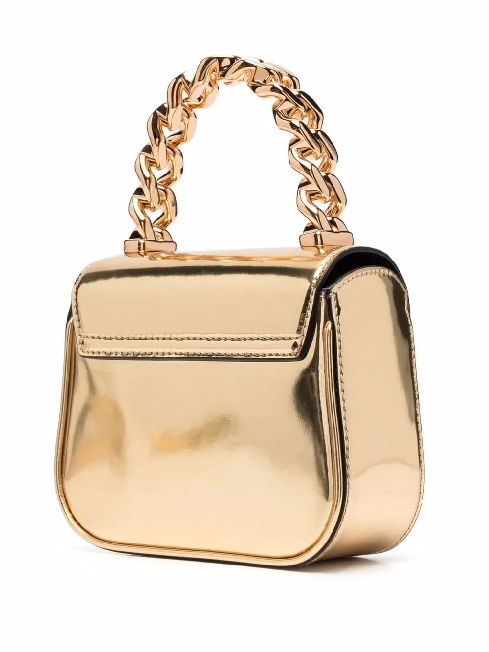 La Medusa patent-leather mini bag