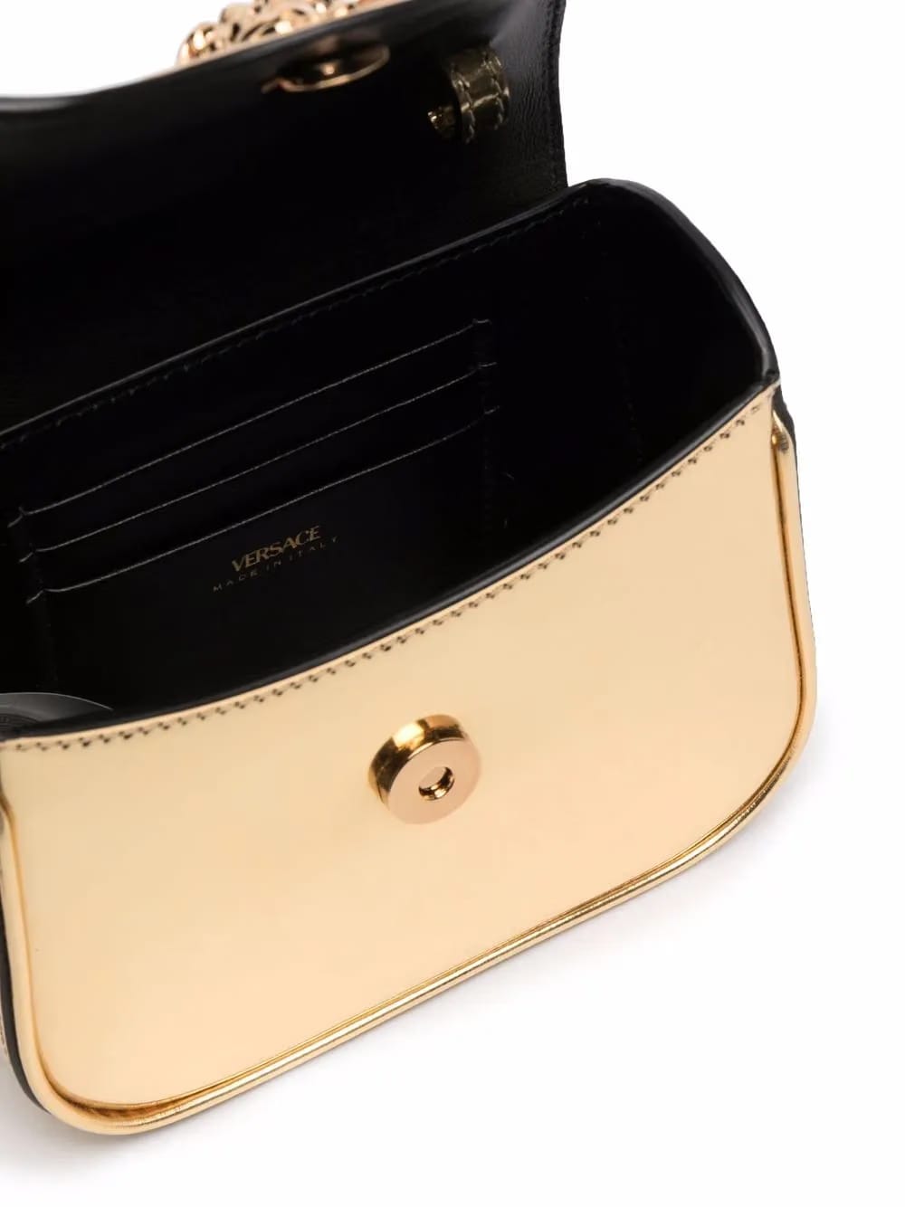La Medusa patent-leather mini bag