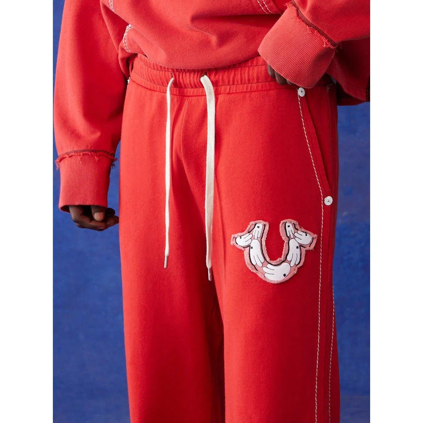 Open Hem Fleece Joggers