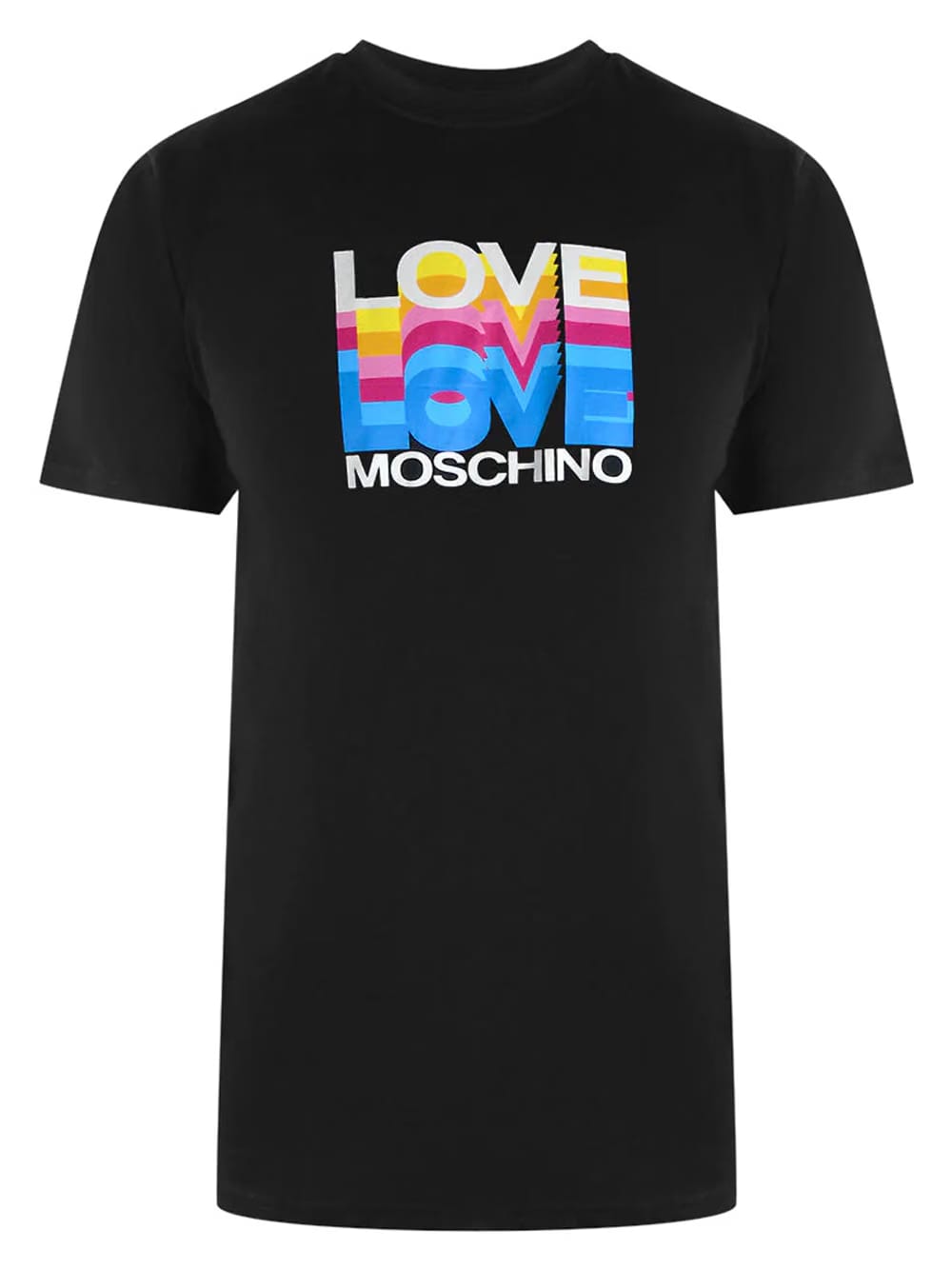 Love Moschino Multi Logo Black T-Shirt