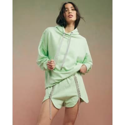 Green Year Zero Embellished Shorts
