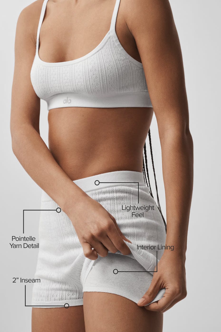 Pointelle Sweater Be Mine Hot Short