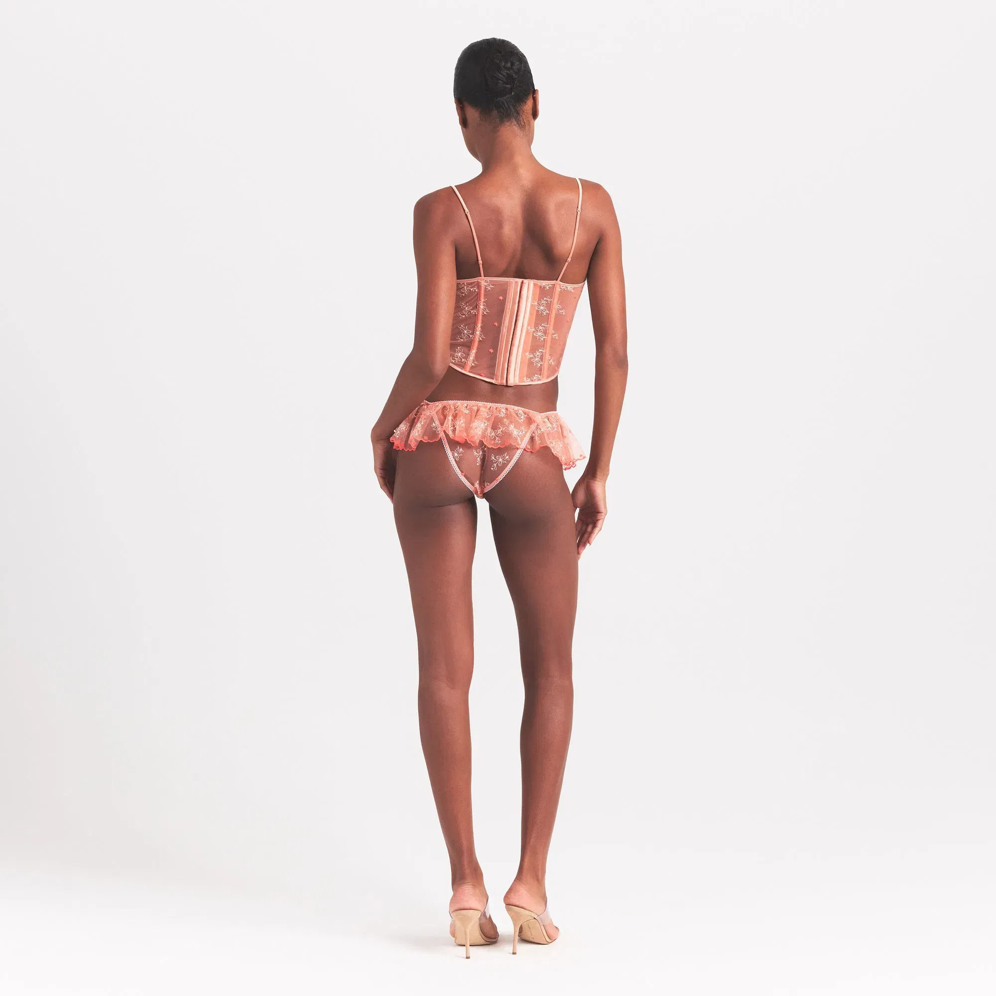 EMBROIDERED TULLE CORSET | GUAVA HEART TULLE