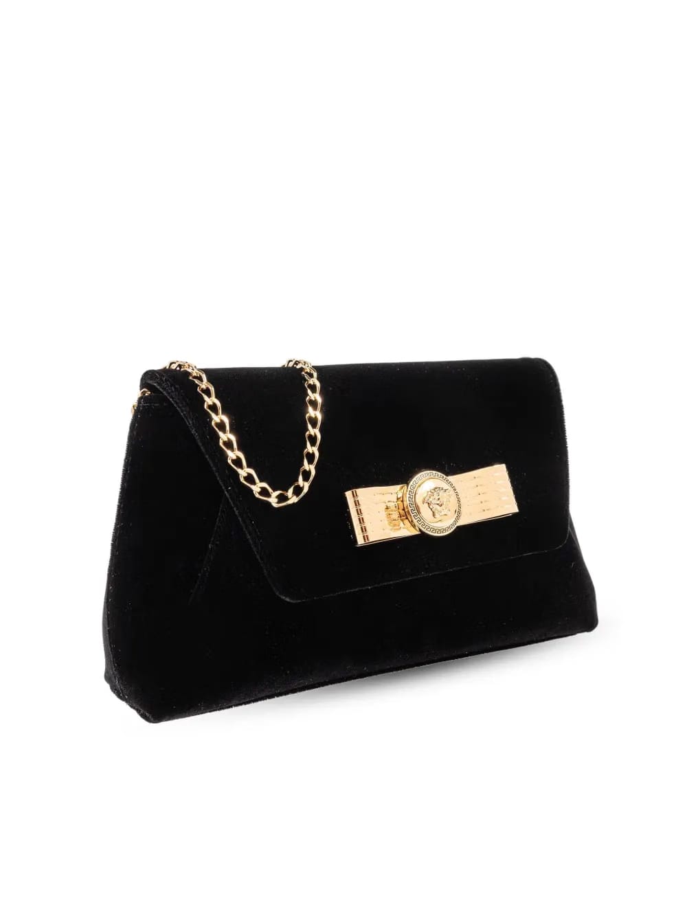 Medusa Head velvet shoulder bag