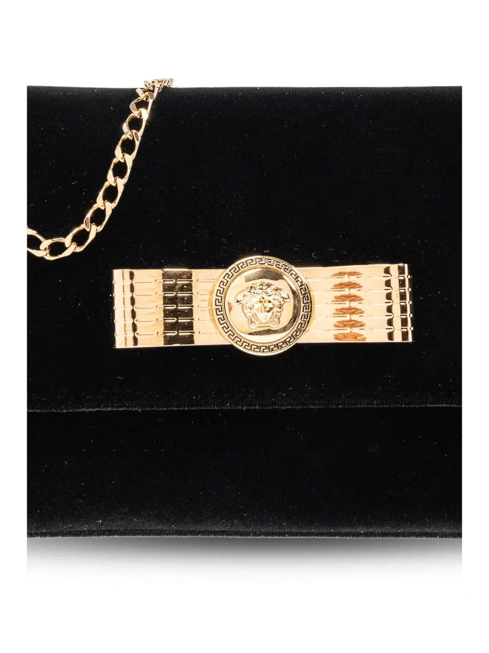 Medusa Head velvet shoulder bag
