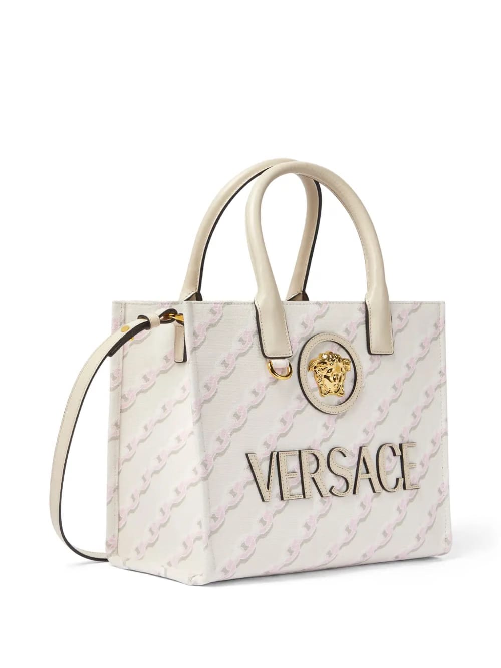 small Chain Stripes La Medusa tote bag