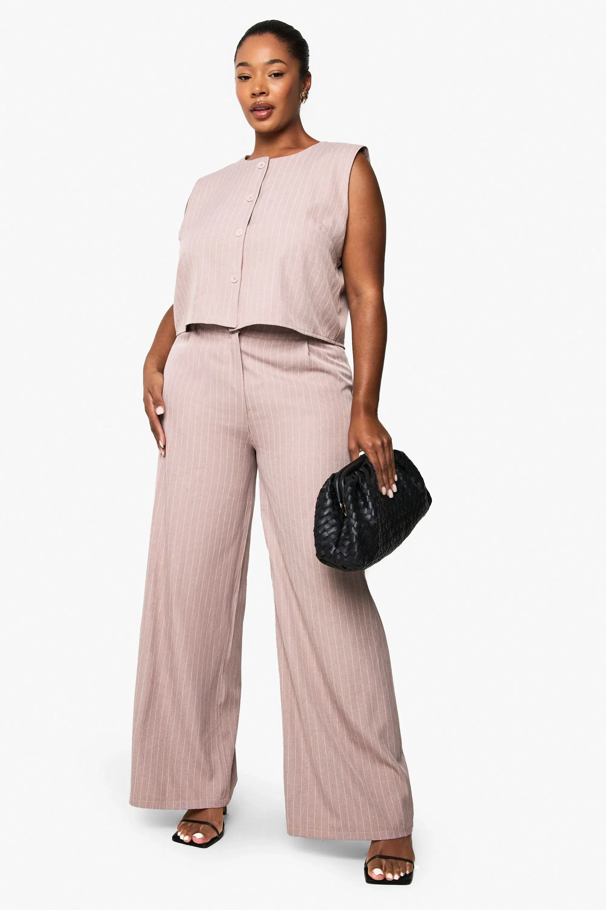 Plus Button Down Longline Waistcoat
